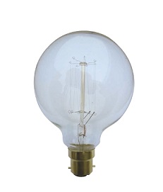 240v 25WCarbon Filament Lamp G95 B