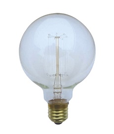 240v 25w Carbon Filament Lamp G95 E