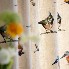 Harlequin "Fauvisimo" persico fabric