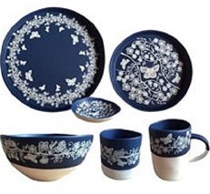 Manuka blue white porcelain jo Luping