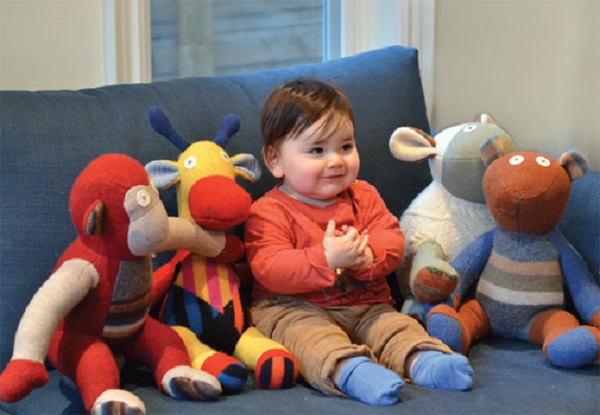 wool stuffed animals cate & levi