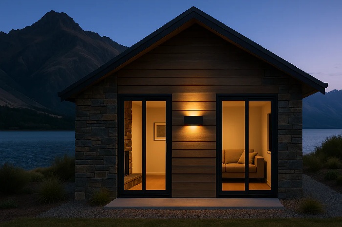 Wafer Large Exterior W/L - BLACK- 16w LED - Image 3