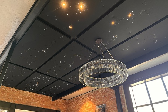 Creating an LED star – ceiling